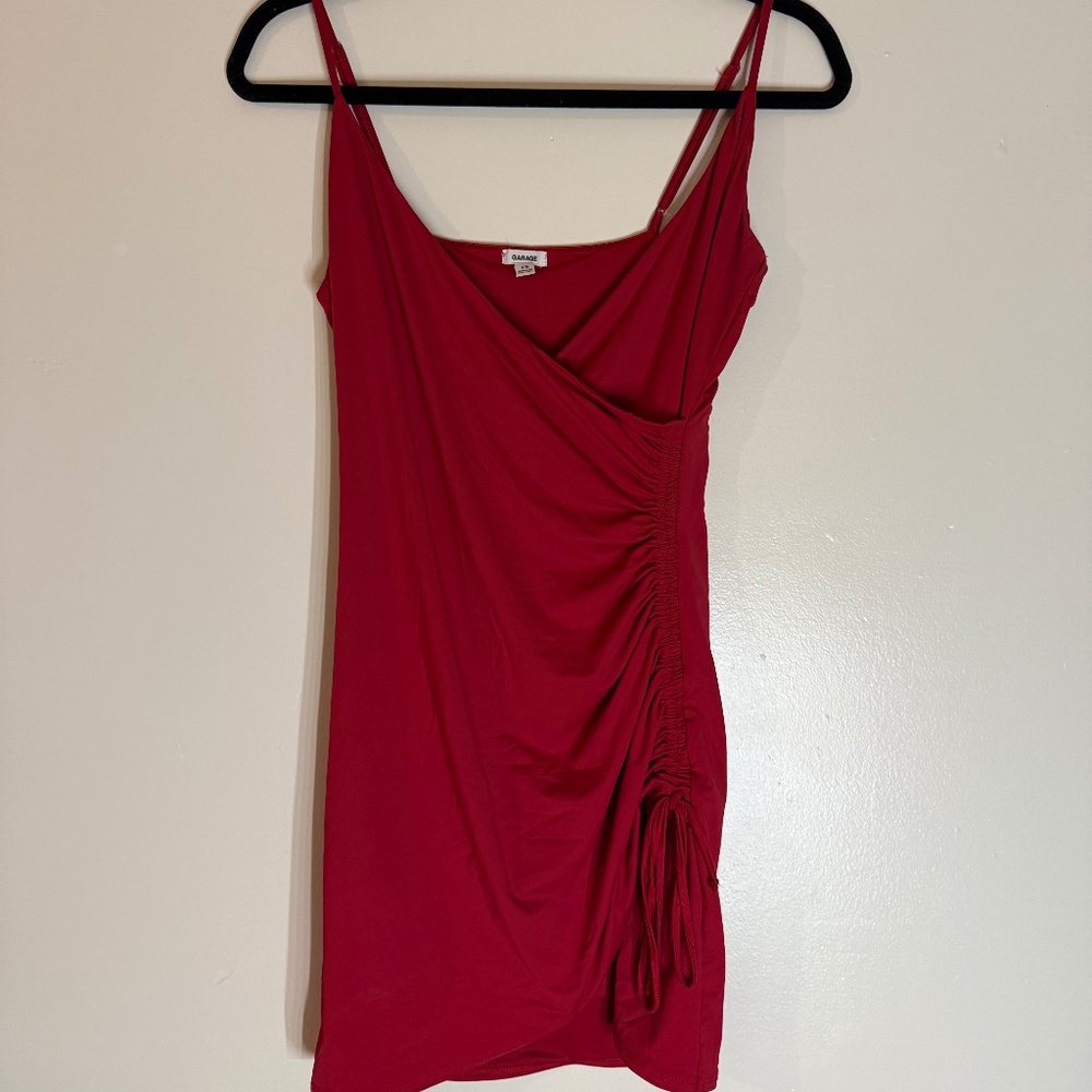 Garage Red Mini Dress